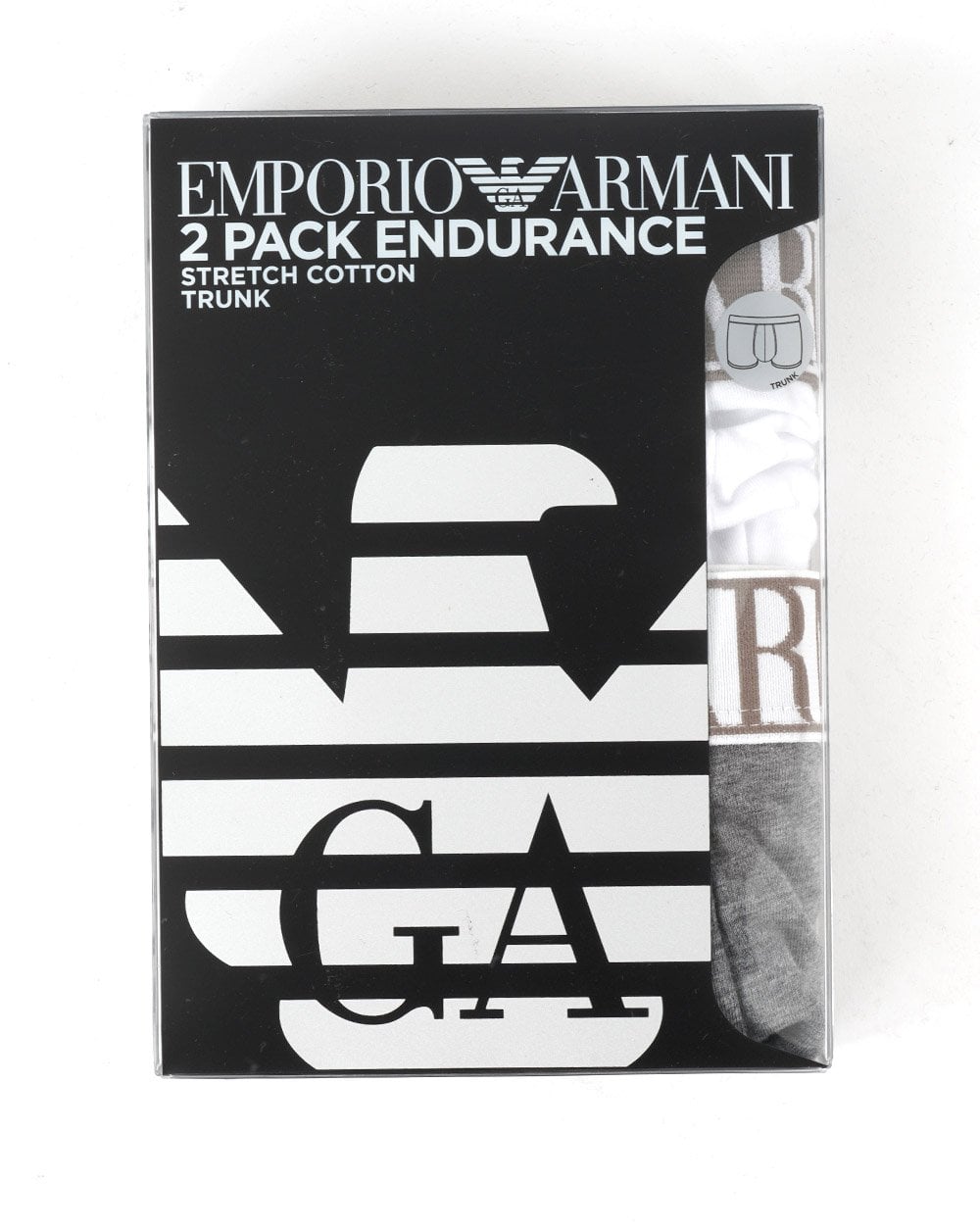 Emporio Armani Twin Pack Boxers Grey/White