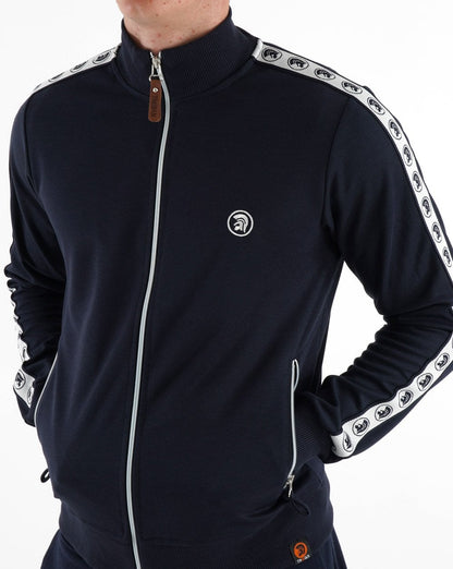 Trojan – Trainingsjacke mit Streifen in Marineblau