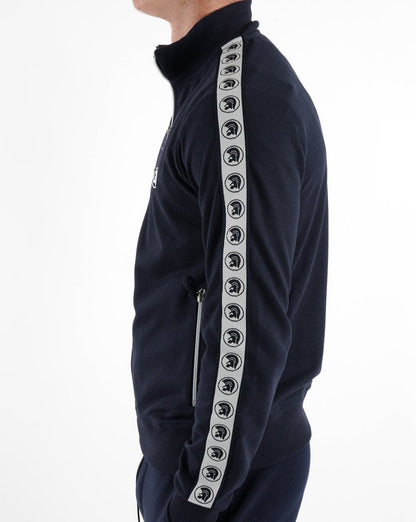 Trojan – Trainingsjacke mit Streifen in Marineblau