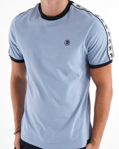 Trojan – T-Shirt mit verschweißten Ärmeln in Himmelblau