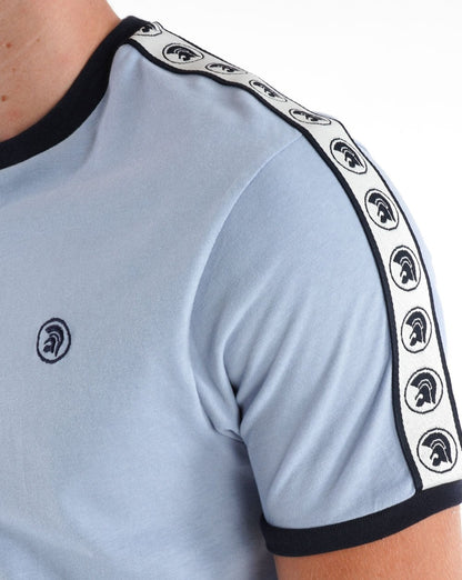 Trojan – T-Shirt mit verschweißten Ärmeln in Himmelblau