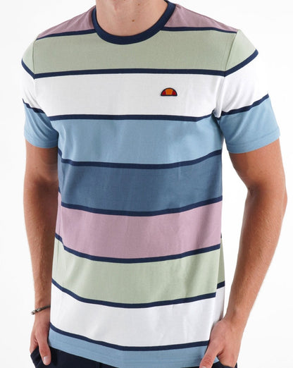 Ellesse – Arnett – Gestreiftes T-Shirt, mehrfarbig