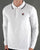 Fila Vintage Tipped LS Polo Shirt White/Navy