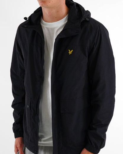 Lyle And Scott – Kapuzenjacke mit Tasche, tiefschwarz