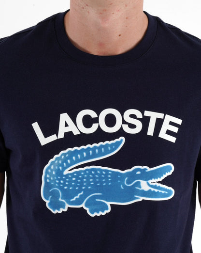 Lacoste Logo T-Shirt Marineblau