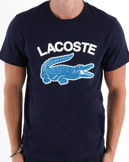 Lacoste Logo T-Shirt Marineblau