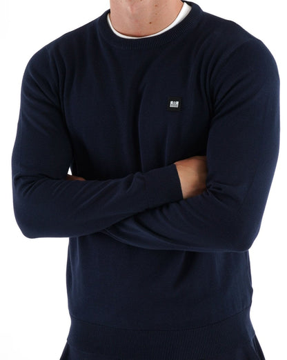 Weekend Offender – Lima – Strickpullover in Marineblau