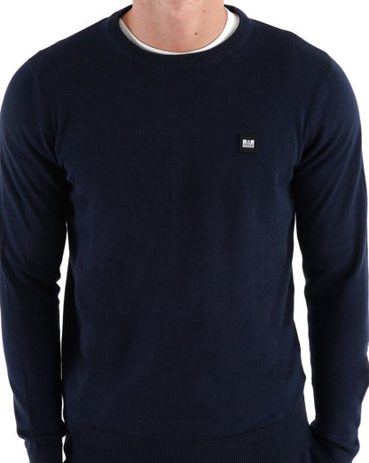 Weekend Offender – Lima – Strickpullover in Marineblau