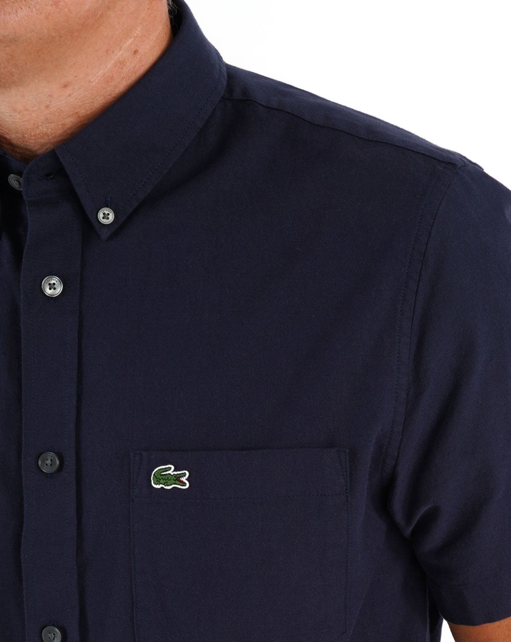 Lacoste Kurzarmhemd Marineblau