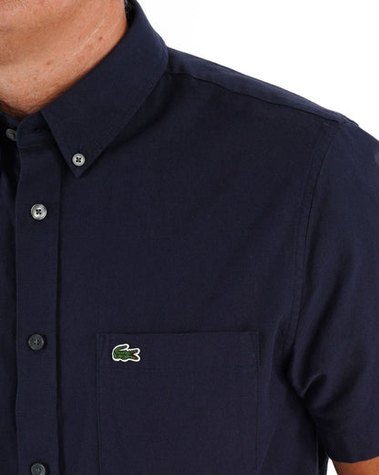Lacoste Kurzarmhemd Marineblau