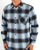 Replay Checked Flannel Shirt Black/White/Blue