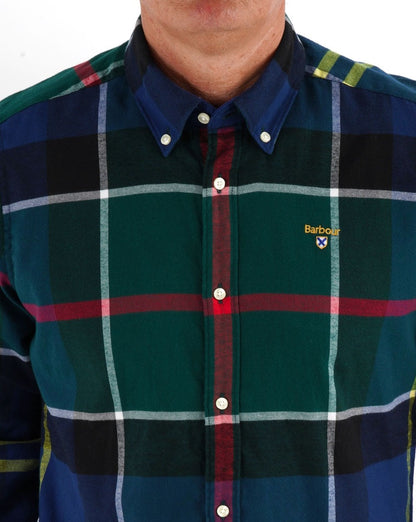Barbour Stanford Hemd Tartan Grün
