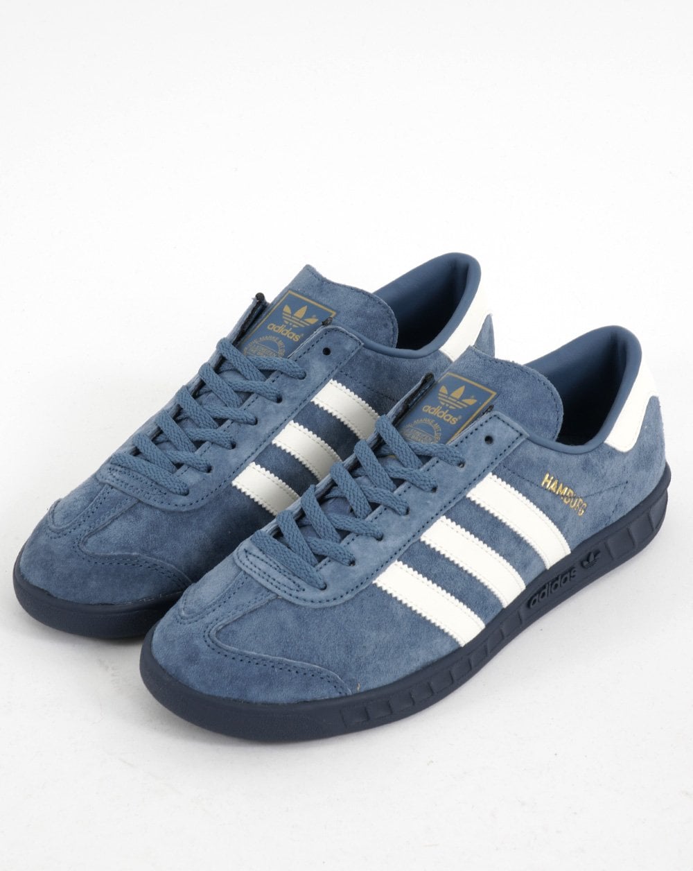 Adidas Hamburg Sneakers Stahlblau/Off-White