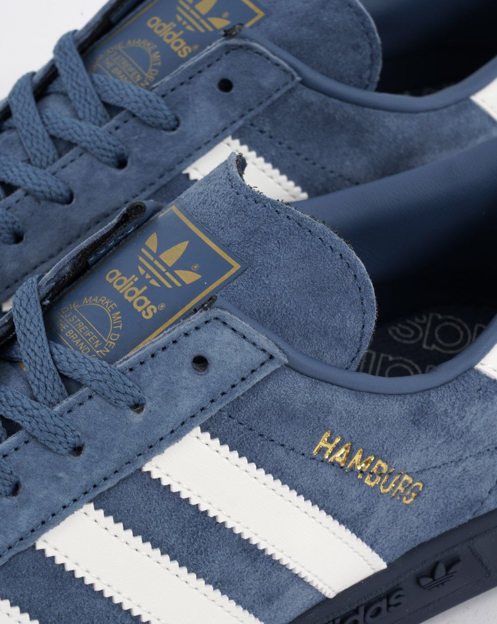 Adidas Hamburg Sneakers Stahlblau/Off-White