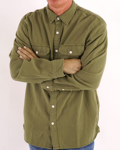 Levi's Jackson Worker Oversize-Hemd Grün