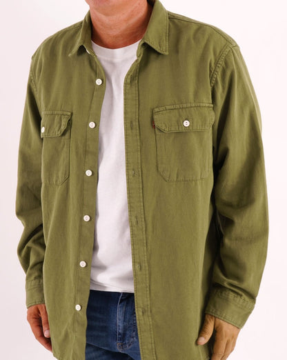 Levi's Jackson Worker Oversize-Hemd Grün