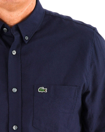 Lacoste Langarmhemd Marineblau