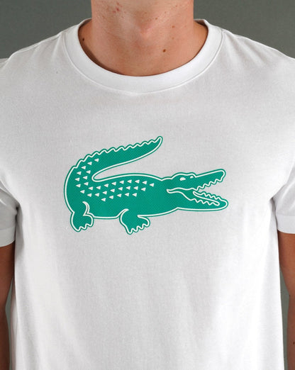 Lacoste Sport Logo T-Shirt Weiß/Grün