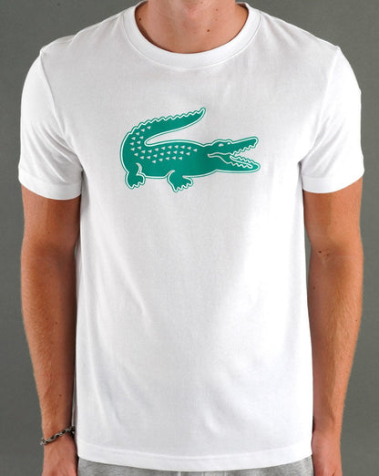 Lacoste Sport Logo T-Shirt Weiß/Grün