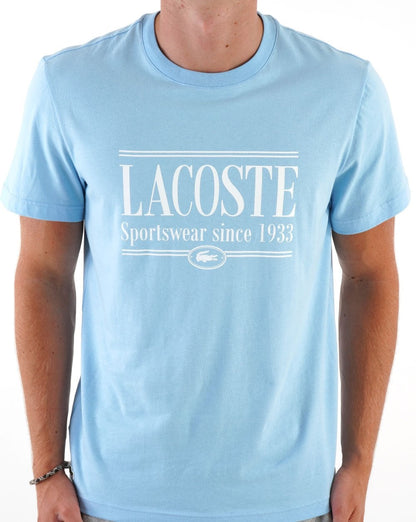 Lacoste Logo T-Shirt Himmelblau