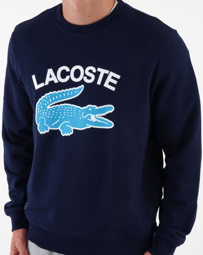 Lacoste Logo Sweatshirt Marineblau