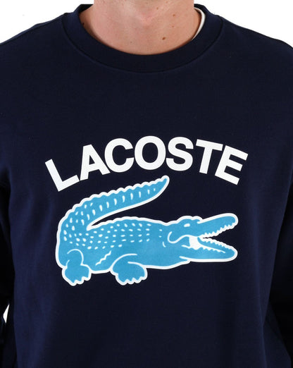 Lacoste Logo Sweatshirt Marineblau