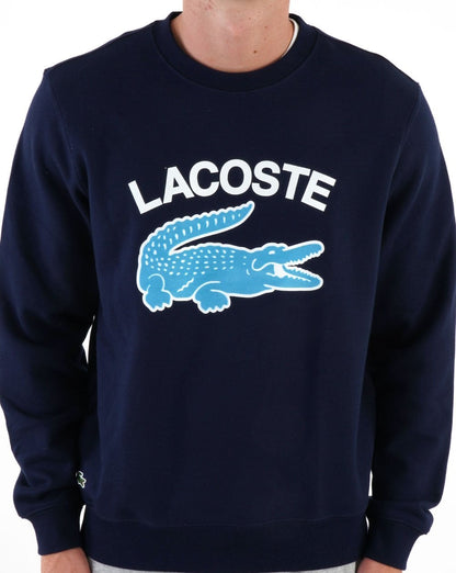 Lacoste Logo Sweatshirt Marineblau