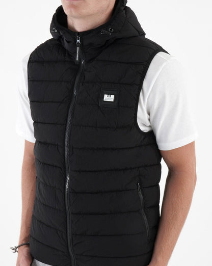 Weekend Offender Toronto Kapuzenweste Schwarz