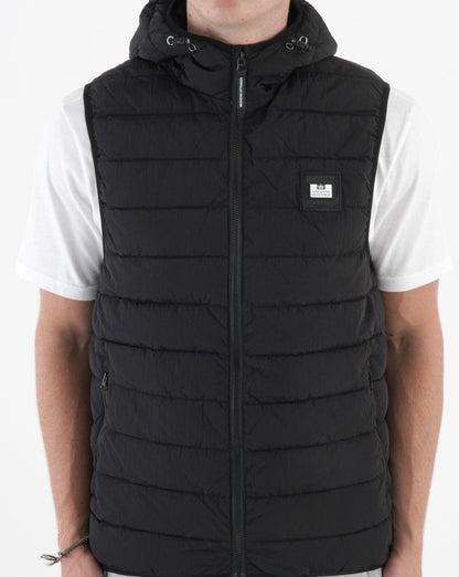 Weekend Offender Toronto Kapuzenweste Schwarz