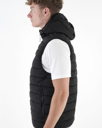 Weekend Offender Toronto Kapuzenweste Schwarz
