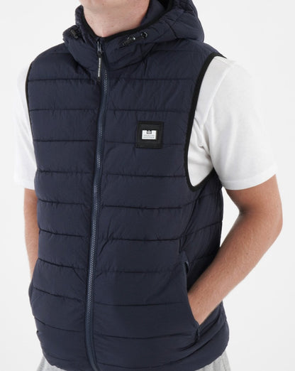 Weekend Offender Toronto Kapuzenweste Marineblau
