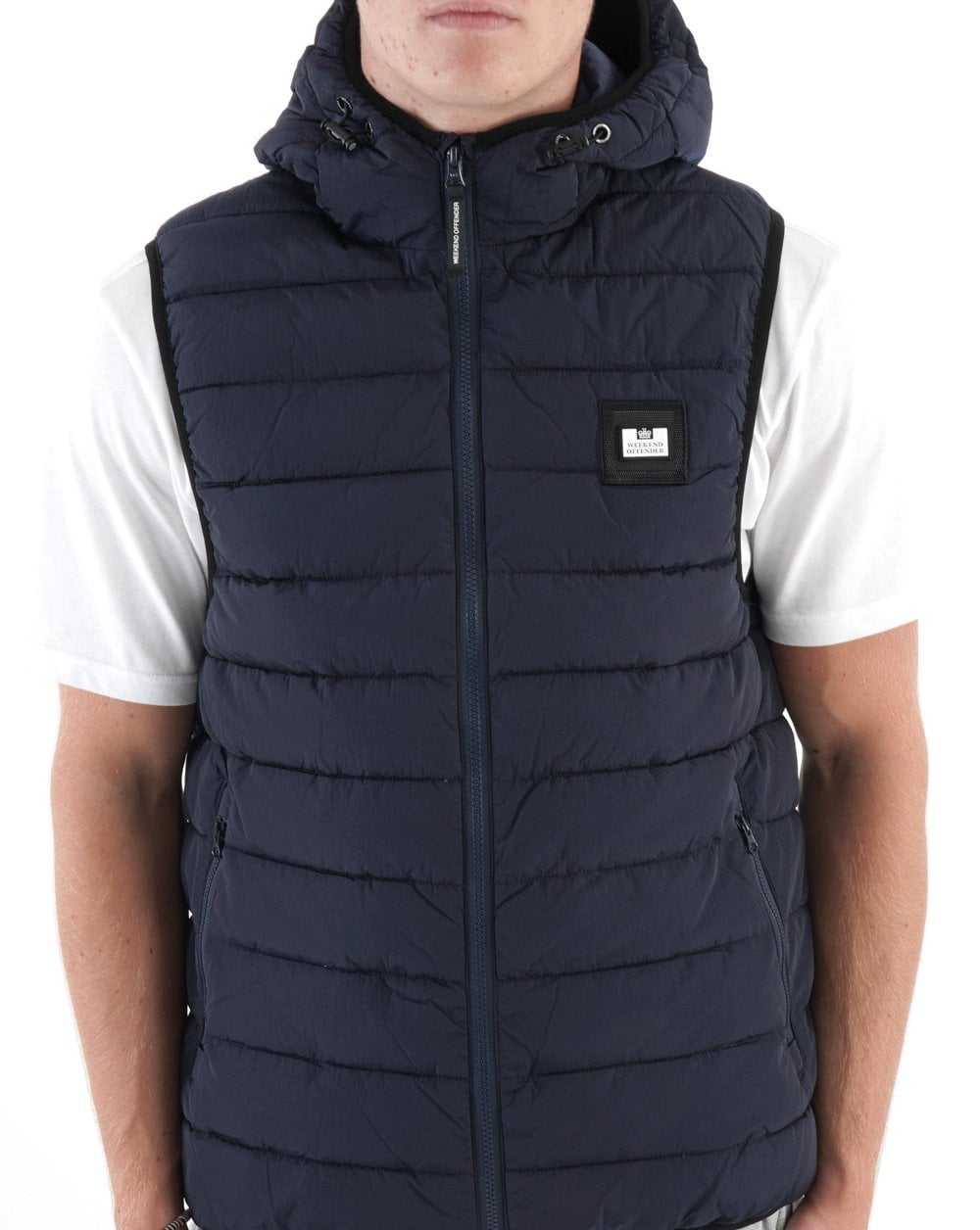 Weekend Offender Toronto Kapuzenweste Marineblau