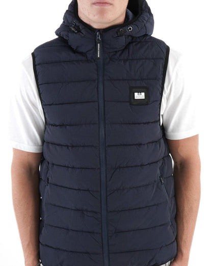 Weekend Offender Toronto Kapuzenweste Marineblau