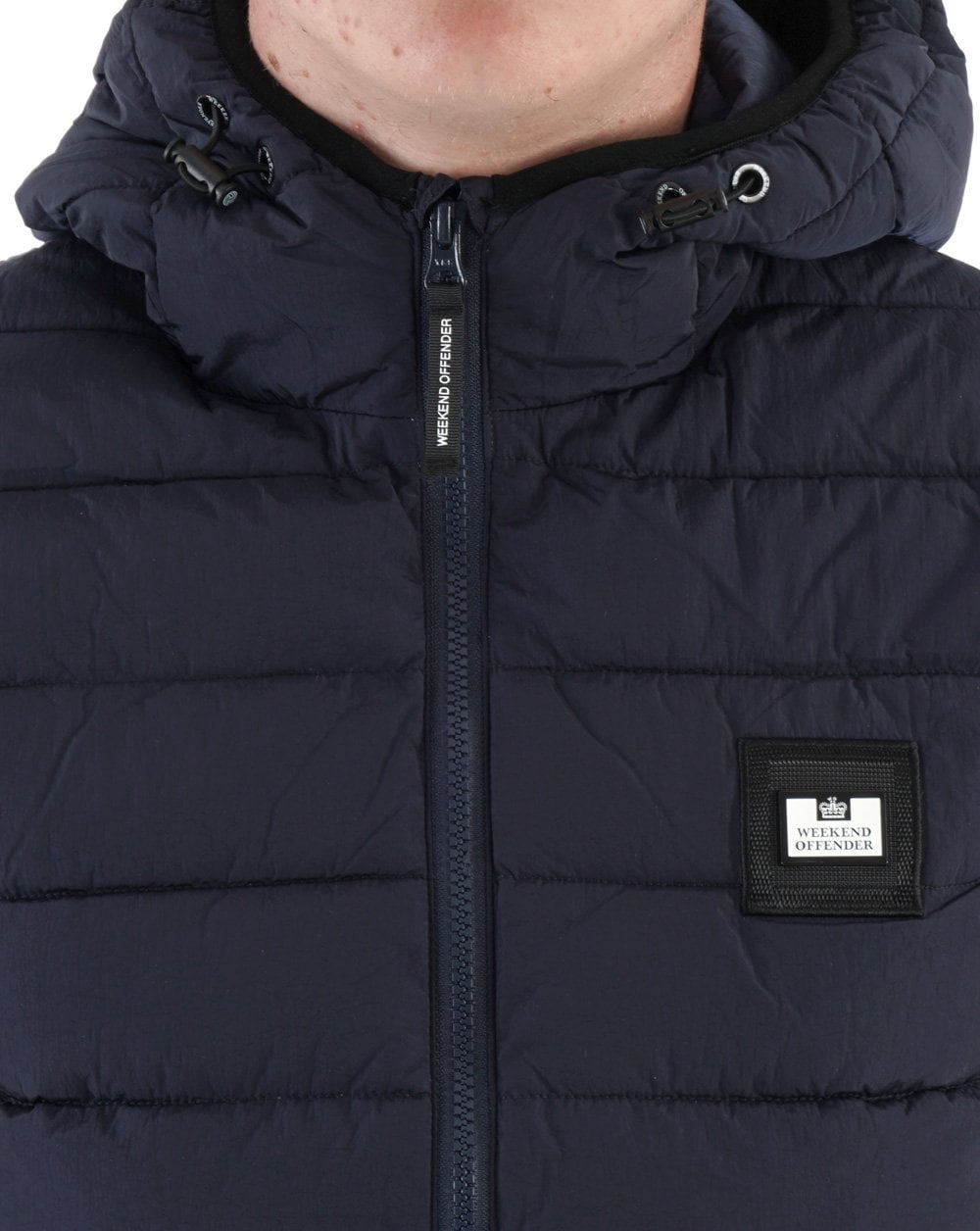 Weekend Offender Toronto Kapuzenweste Marineblau