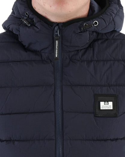 Weekend Offender Toronto Kapuzenweste Marineblau