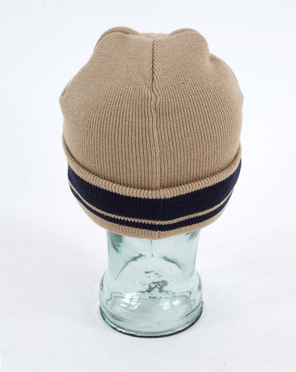 Sergio Tacchini Sellars Turn Up Beanie Buttercreme/Marineblau