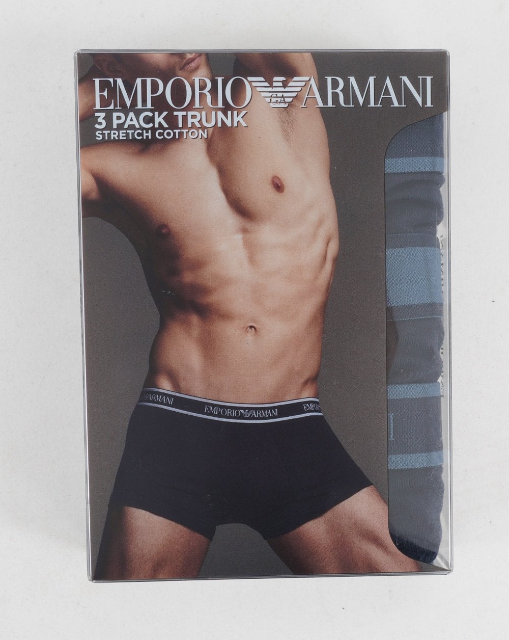 Emporio Armani 3er-Pack Boxershorts Marine/Blau