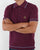 Trojan Textured Knit Polo Shirt Port