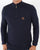 Trojan Textured Zip Funnel Neck Knit Navy