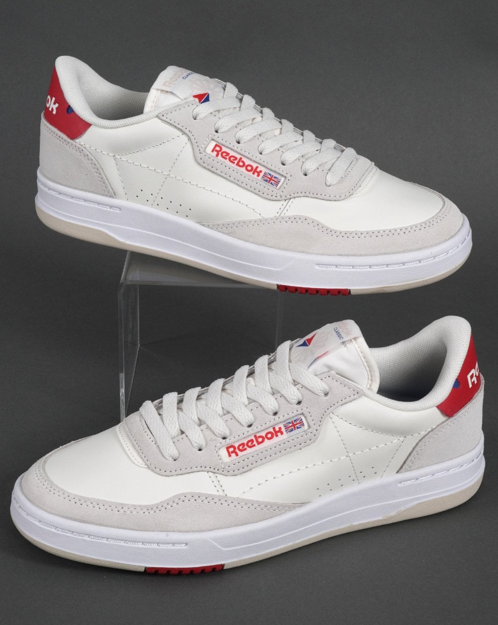 Reebok Court Peak Sneaker Off-White/Rot