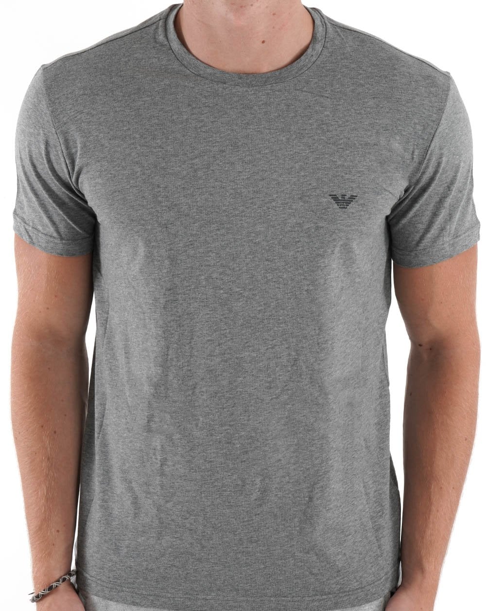 Emporio Armani 2 Pack T Shirts Grey/Black