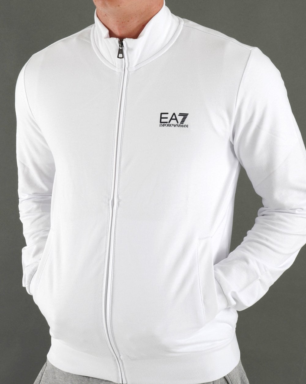 Emporio Armani EA7 Trainingsjacke Trainingsjacke Weiß