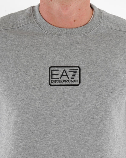 Emporio Armani EA7 Sweatshirt Mittelgrau Meliert