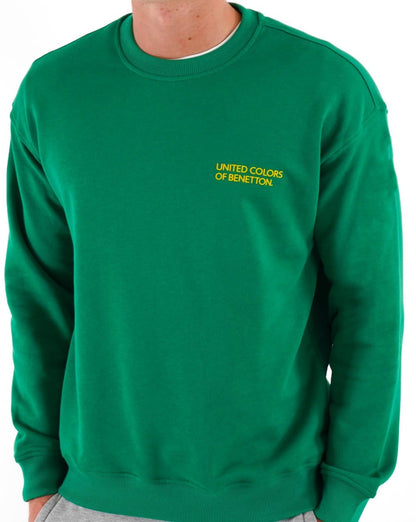 Benetton Logo Sweatshirt Grün