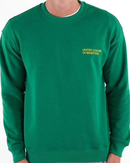 Benetton Logo Sweatshirt Grün
