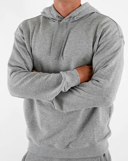 Benetton Baumwoll-Hoodie Graumeliert