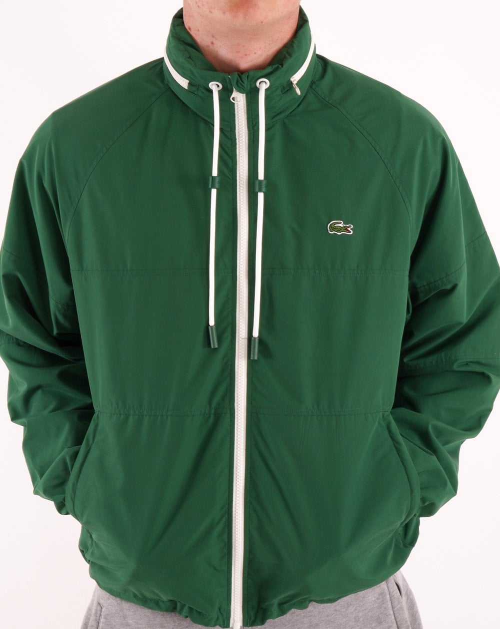Lacoste Jacke mit durchgehendem Reißverschluss Grün