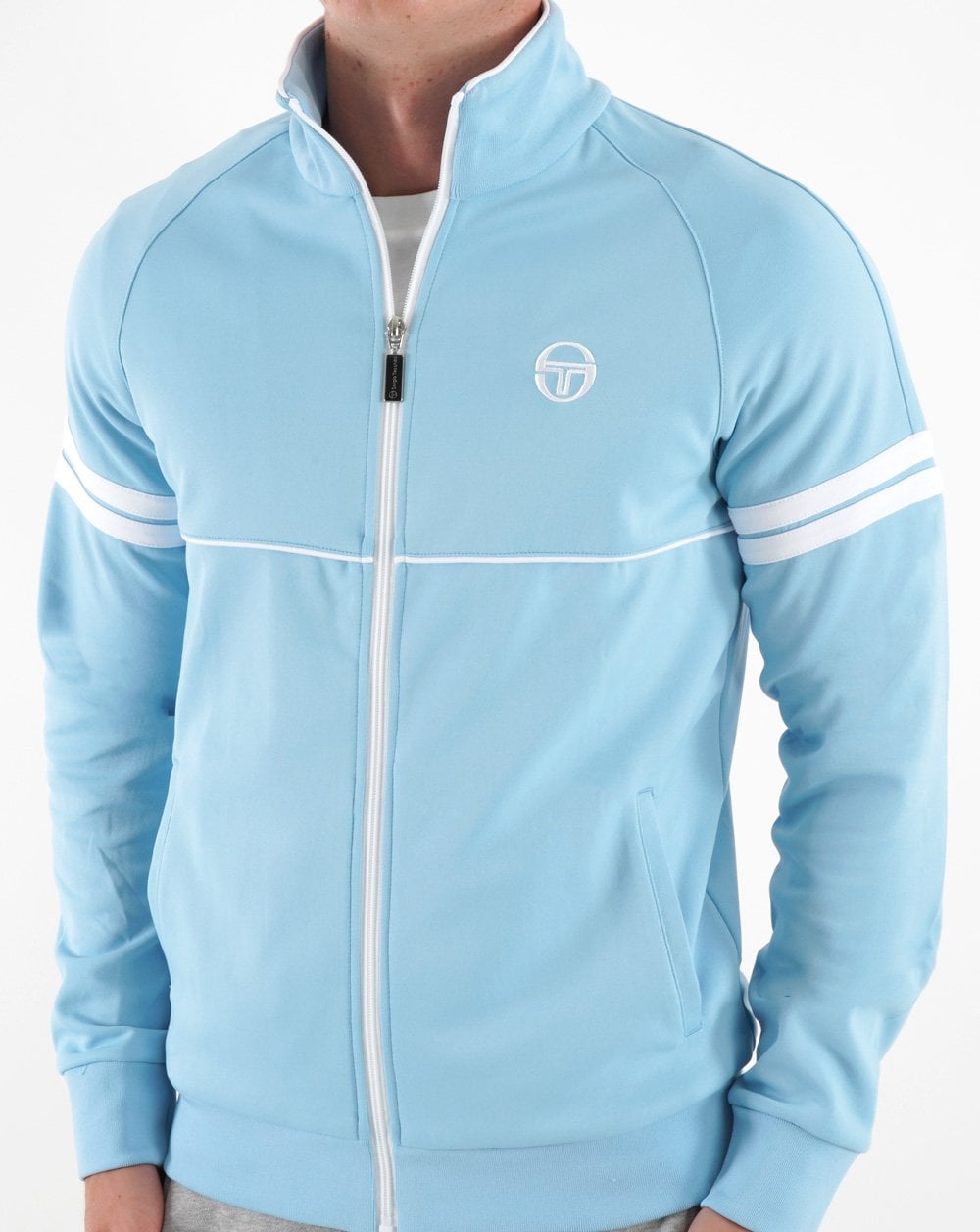 Sergio Tacchini Star Track Top Sky Blue/White