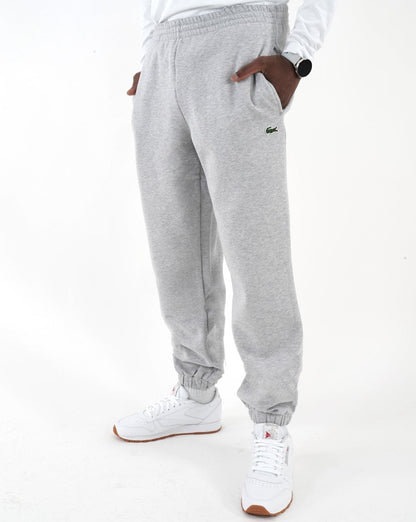 Lacoste Fleece-Trainingshose Silber Chine