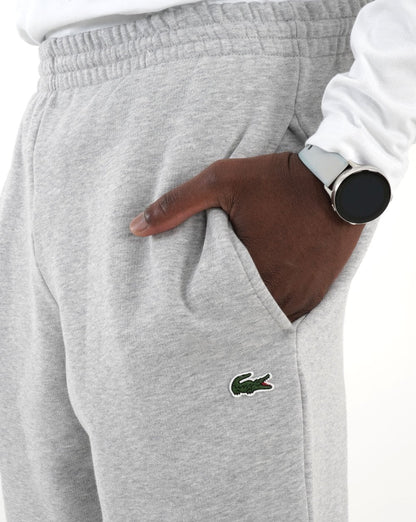 Lacoste Fleece-Trainingshose Silber Chine
